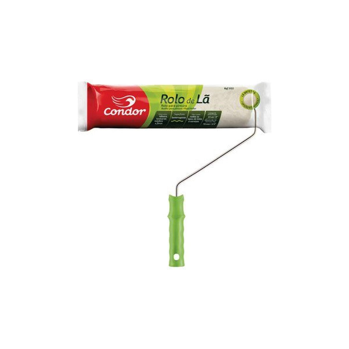 Rolo de lã mista Condor 2011/955 para pintura de superfícies semirrugosas 23 cm