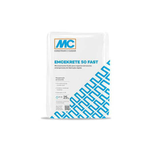Microconcreto fluido Emcekrete 50 Fast de liberação rápida 25 kg