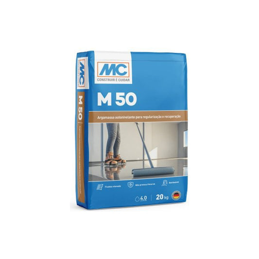 Argamassa autonivelante M 50 MC Bauchemie para contrapiso e regularização 20 kg