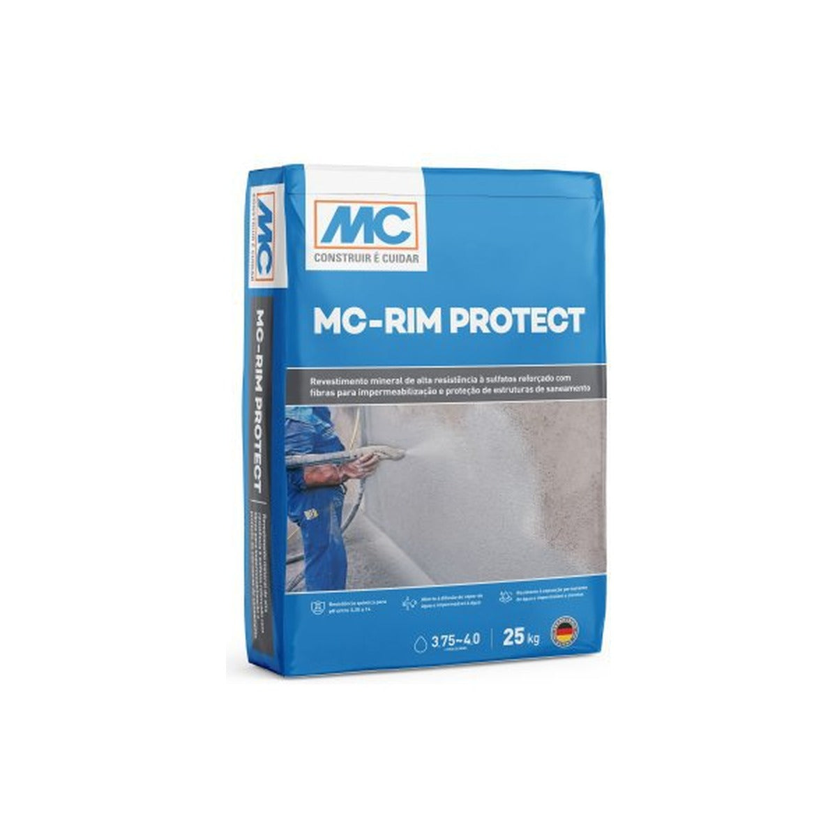 Revestimento mineral MC-RIM Protect MC-Bauchemie resistente a sulfatos 25 kg