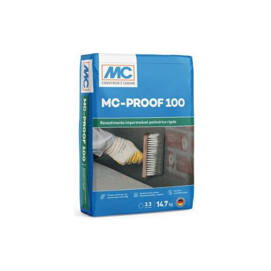 Argamassa polimérica rígida MC-Proof 100 para impermeabilização sob pressão 14,7 kg