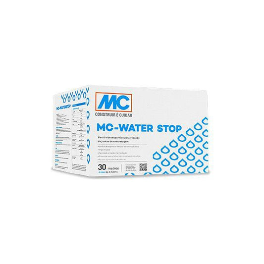 Perfil hidroexpansivo MC-Water Stop para juntas de concretagem 25 x 19 mm 30 m