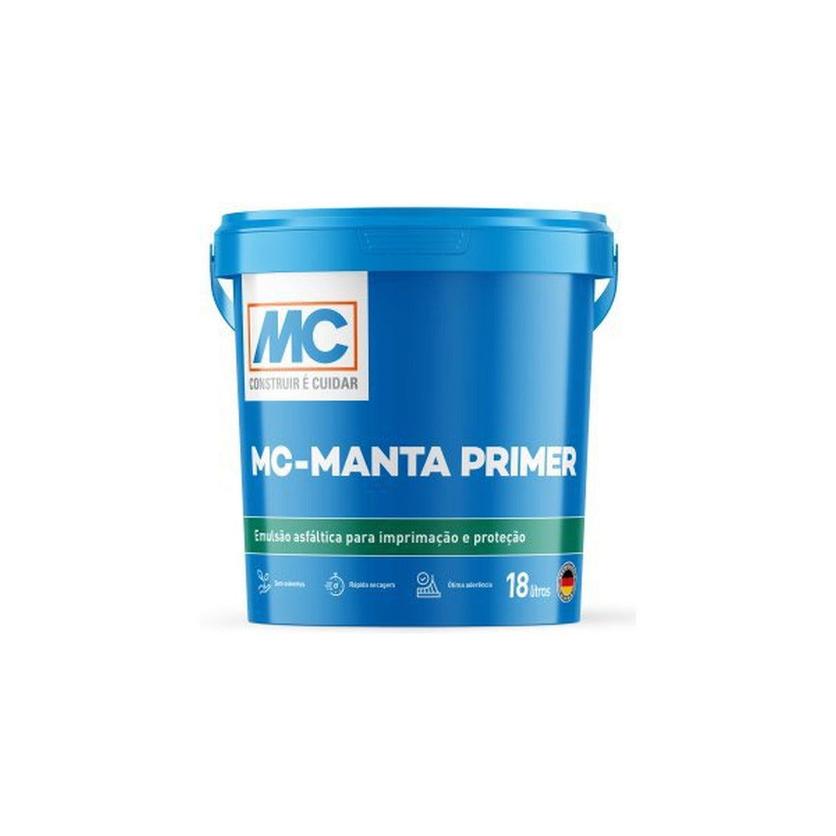 Primer asfáltico base água MC-Manta Primer para mantas e fitas asfálticas 18 L