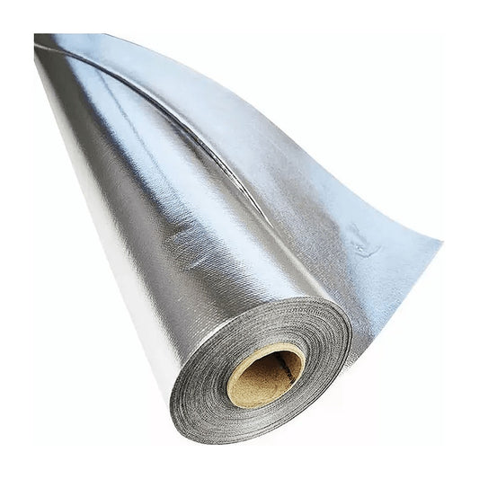 Manta térmica metalizada dupla face Coberfoil 2F para subcobertura 1 x 25 m