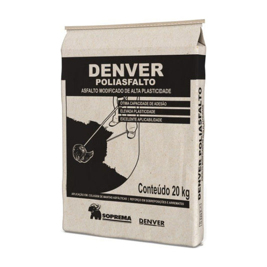 Asfalto modificado Denver Poliasfalto para colagem de mantas asfálticas 20 kg