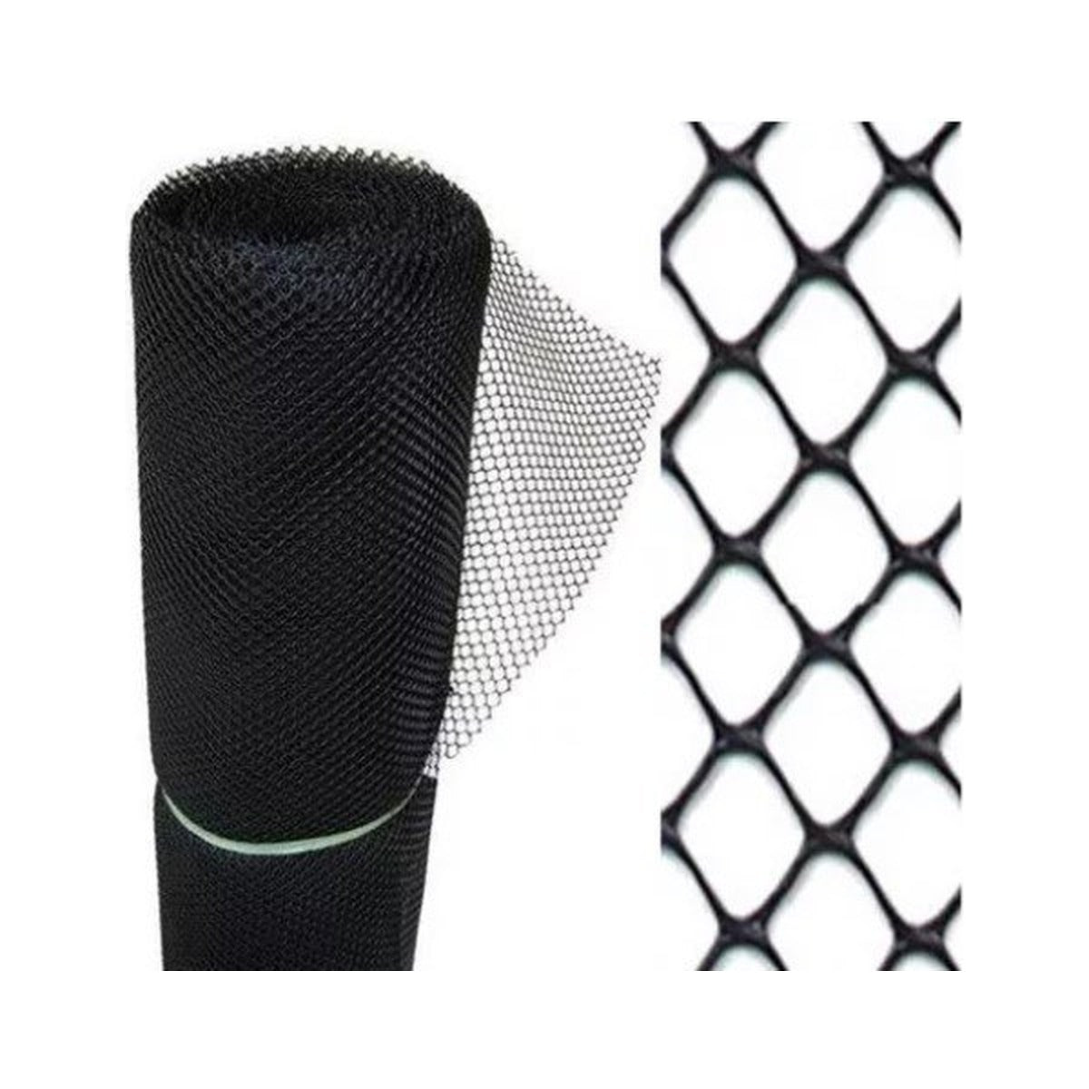 Tela plástica hexagonal Telatex para pinteiro e cercamento 1 x 50 m