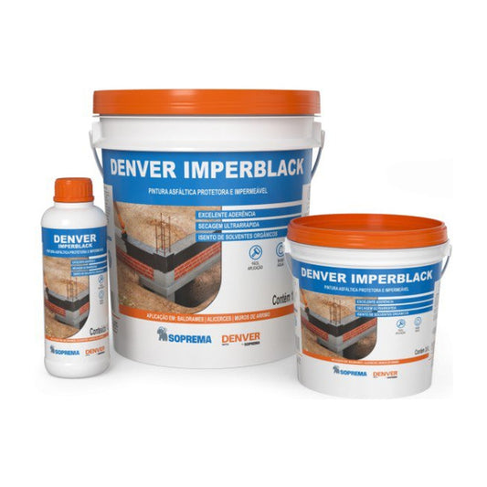 Impermeabilizante asfáltico Imperblack Denver a frio para fundações e baldrames
