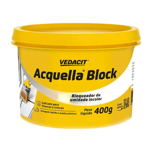 Resina de poliuretano incolor Acquella Block Vedacit para vedar e colar fissuras