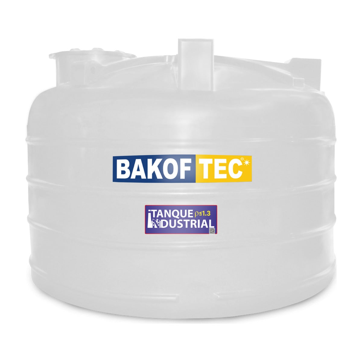 Tanque Industrial em Polietileno 5.000 L Baixo para Químicos com Densidade até 1,5 Bakof